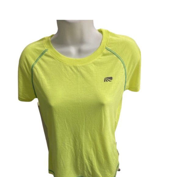 NEW Marika Sweat-Wick Yellow Active Tee - Picture 1 of 5